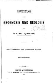 Cover of: Grundzüge der Georgnosie und Geologie