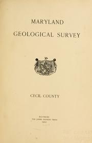 Cover of: Cecil county.
