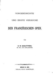 Cover of: Studien zur Geschichte der Französischen Musik.