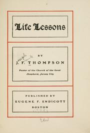 Cover of: Life lessons