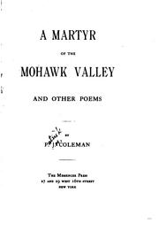 A Martyr of the Mohawk valley by Patrick Joseph Coleman