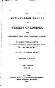 Cover of: An antiquarian ramble in the streets of London by John Talbot Smith
