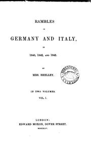 Cover of: Rambles in Germany and Italy in 1840, 1842, and 1843.