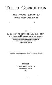 Cover of: Titled corruption: the sordid origin of some Irish peerages
