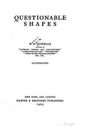 Cover of: Questionable shapes by William Dean Howells