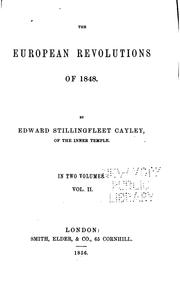 Cover of: The European revolutions of 1848.