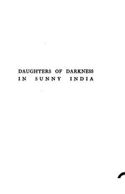 Cover of: Daughters of darkness in sunny India by Beatrice M. Harband