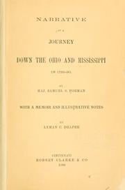 Cover of: Narrative of a journey down the Ohio and Mississippi in 1789-90.