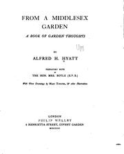 Cover of: From a Middlesex garden: a book of garden thoughts