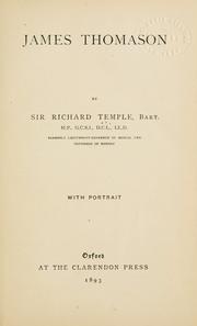 Cover of: James Thomason by Sir Richard Temple