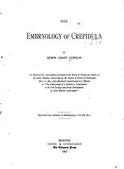 Cover of: The embryology of Crepidula by Edwin Grant Conklin