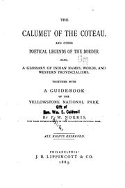 Cover of: The calumet of the Coteau by Philetus W. Norris