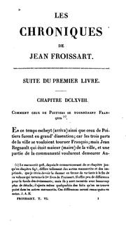 Cover of: Chroniques de Froissart.