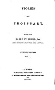 Cover of: Stories from Froissart.