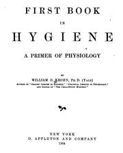 Cover of: First book in hygiene: a primer of physiology
