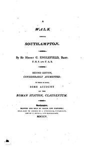 Cover of: A walk through Southampton. by Henry Englefield