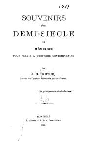 Cover of: Souvenirs d'un demi-siècle by J. G. Barthe