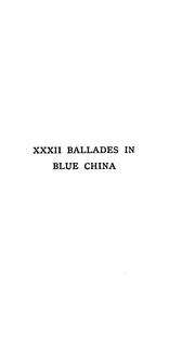 32 ballades in blue china by Andrew Lang
