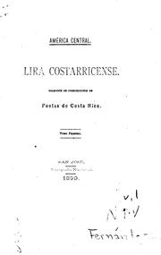 Cover of: Lira costarricense. by Máximo Fernández