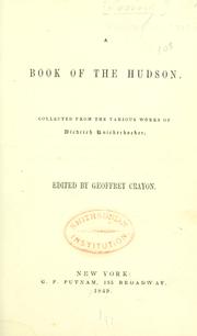 Cover of: A book of the Hudson.