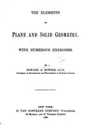 Cover of: The elements of plane and solid geometry ...