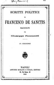 Cover of: Scritti politici di Francesco de Sanctis by Francesco De Sanctis