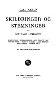 Cover of: Skildringer og stemninger fra den yngre litteratur by Carl Georg Nicolai Hansen Nærup
