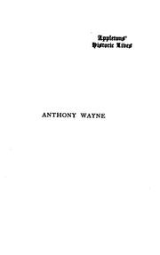 Cover of: Anthony Wayne: sometimes called "Mad Anthony"