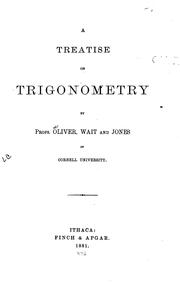 Cover of: A treatise on trigonometry