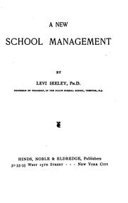 Cover of: A new school management