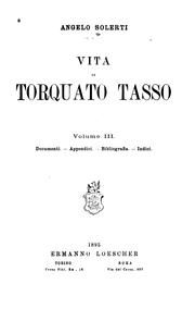 Cover of: Vita di Torquato Tasso.