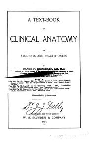 Cover of: text-book of clinical anatomy for students and practitioners