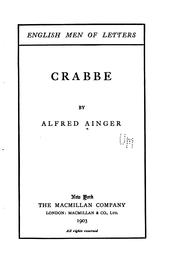Cover of: Crabbe