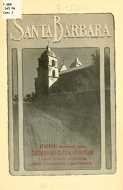 Cover of: Santa Barbara. by Charles Amadon Moody
