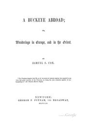 Cover of: A Buckeye abroad by Cox, Samuel Sullivan