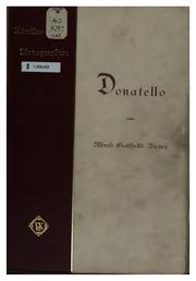 Cover of: Donatello by Alfred Gotthold Meyer, Alfred Gotthold Meyer