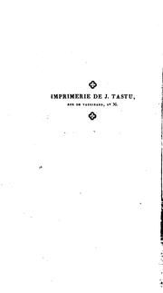 Cover of: Histoire de l'expédition d'Egypte et de Syrie