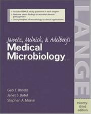 Cover of: Jawetz, Melnick, & Adelberg's Medical Microbiology (LANGE Basic Science) by Geo. F. Brooks, Janet S. Butel, Stephen A. Morse, Geo. Brooks, Janet Butel, Stephen Morse
