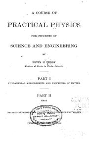 Cover of: A course of practical physics for students of science and engineering
