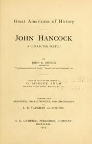 Cover of: John Hancock by John R. Musick