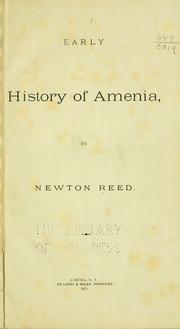 Early history of Amenia by Newton Reed