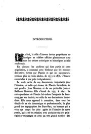 Cover of: Correspondance de Christophe Plantin ...