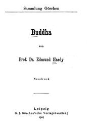 Cover of: Buddha by Edmund Hardy