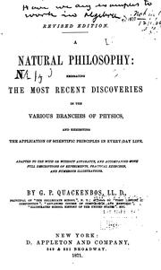 Cover of: A natural philosophy by G. P. Quackenbos