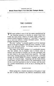 Cover of: The caribou