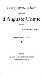 Cover of: Correspondance inédite de La Fayette, 1793-1801: lettres de prison--lettres d'exil