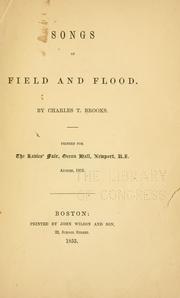 Cover of: Songs of field and flood. by Charles Timothy Brooks