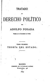 Cover of: Tratado de derecho político