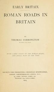 Cover of: Roman roads in Britain by Thomas Codrington, Thomas Codrington