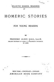 Cover of: Homeric stories for young readers